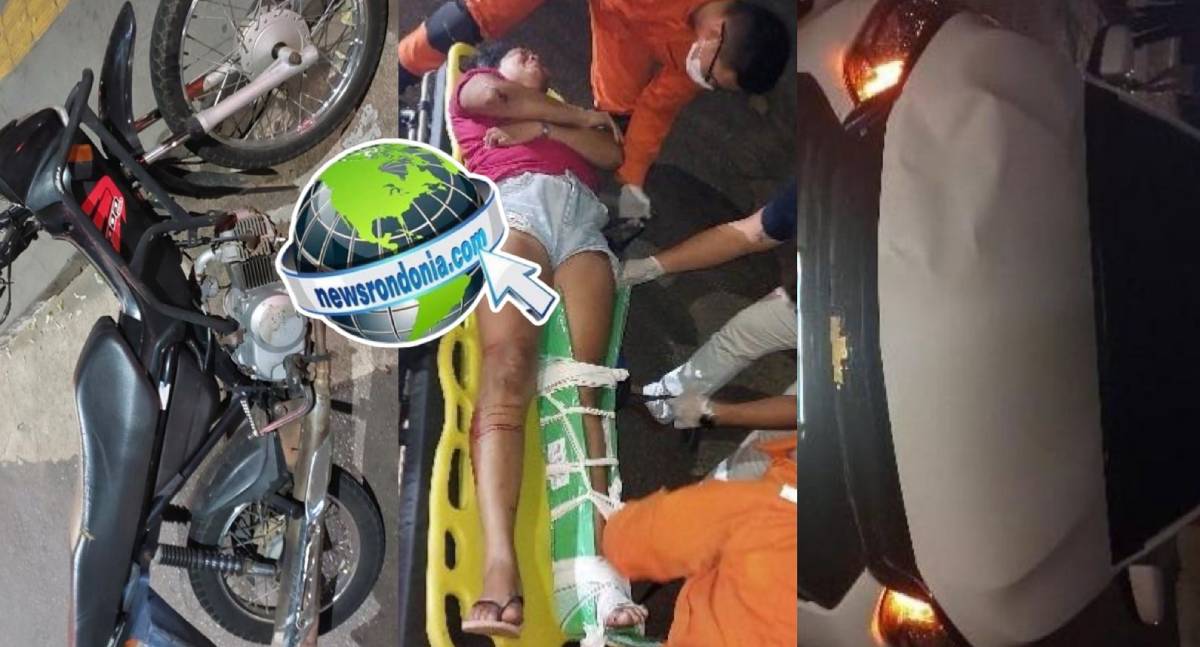Condutora alcoolizada atropela motociclista em Porto Velho