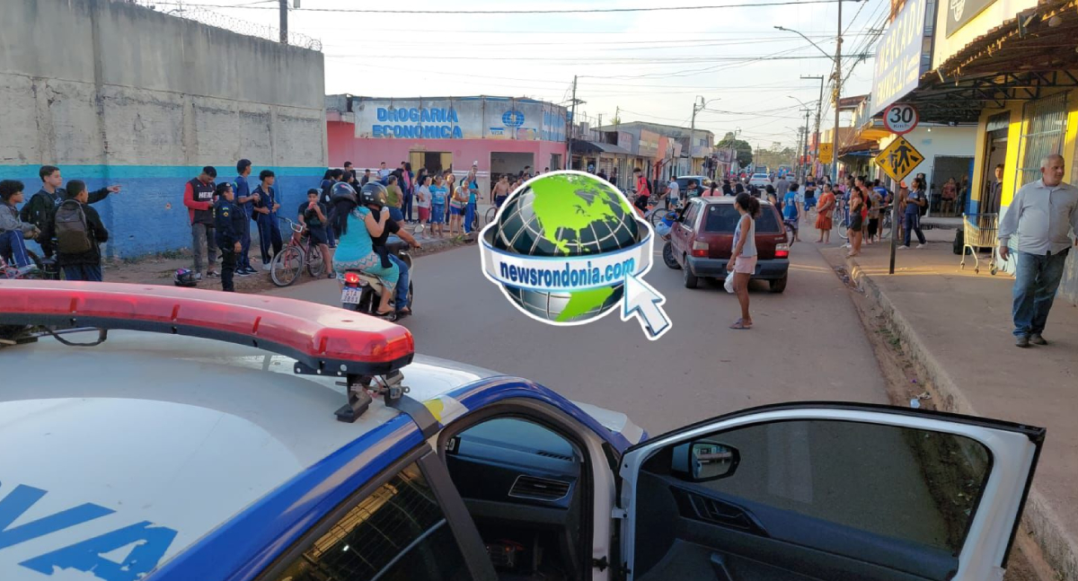 Criança é atropelada por moto na saída de escola na zona leste de Porto Velho
