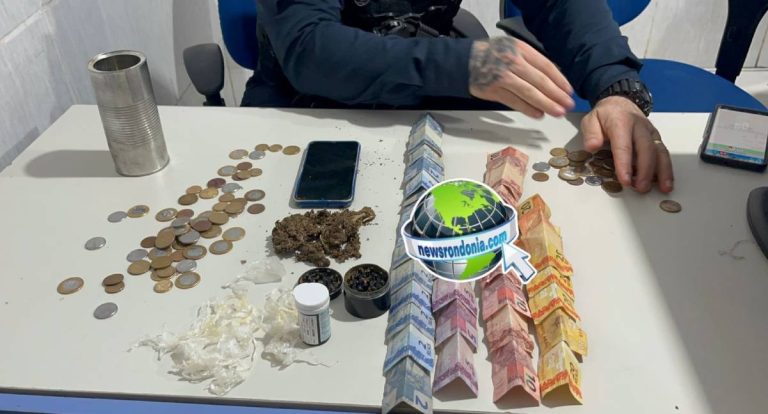 Equipe do sgt Machado recebe denúncia e prende suspeito com drogas em boca de fumo