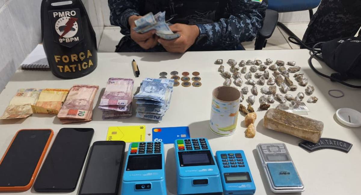 Força Tática do 9º BPM estoura ponto de drogas no Cidade Nova