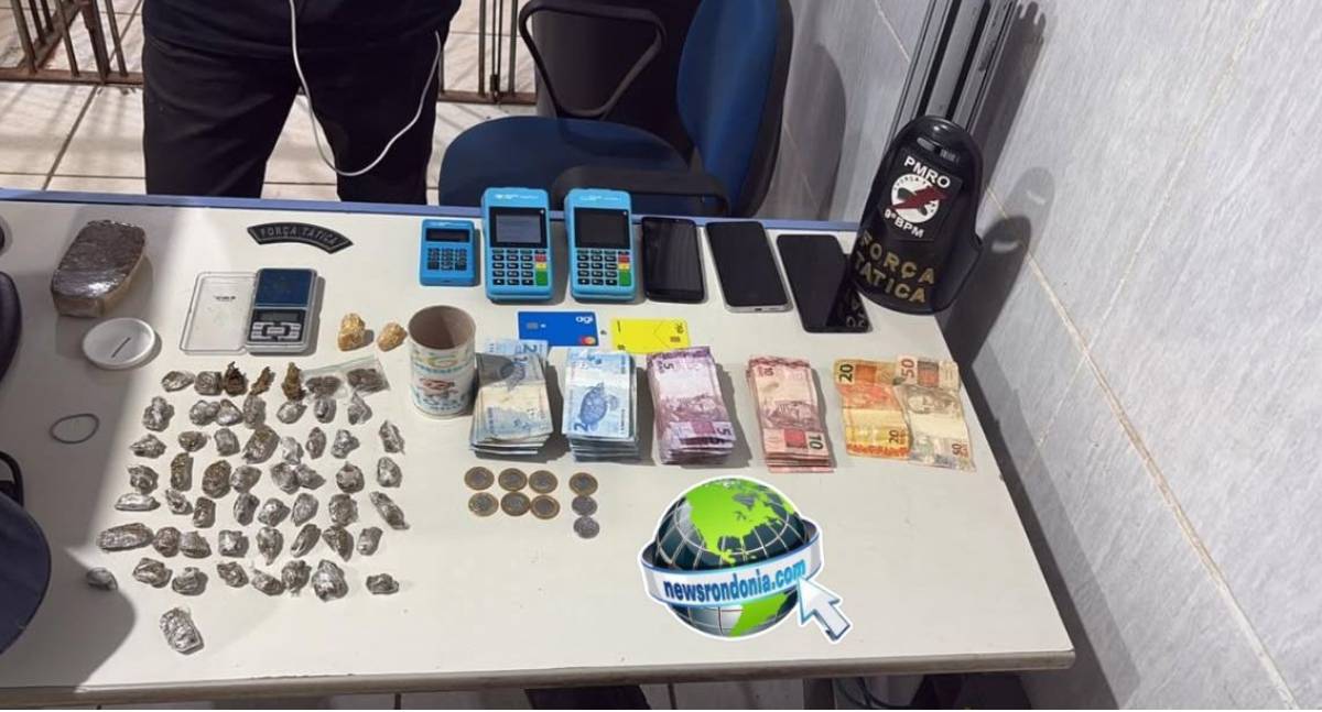 Força Tática prende dois homens e duas idosas com drogas em boca de fumo na zona sul