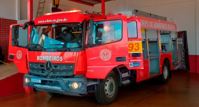 Governo de RO entrega caminhão de combate a incêndios e reforça segurança em Pimenta Bueno