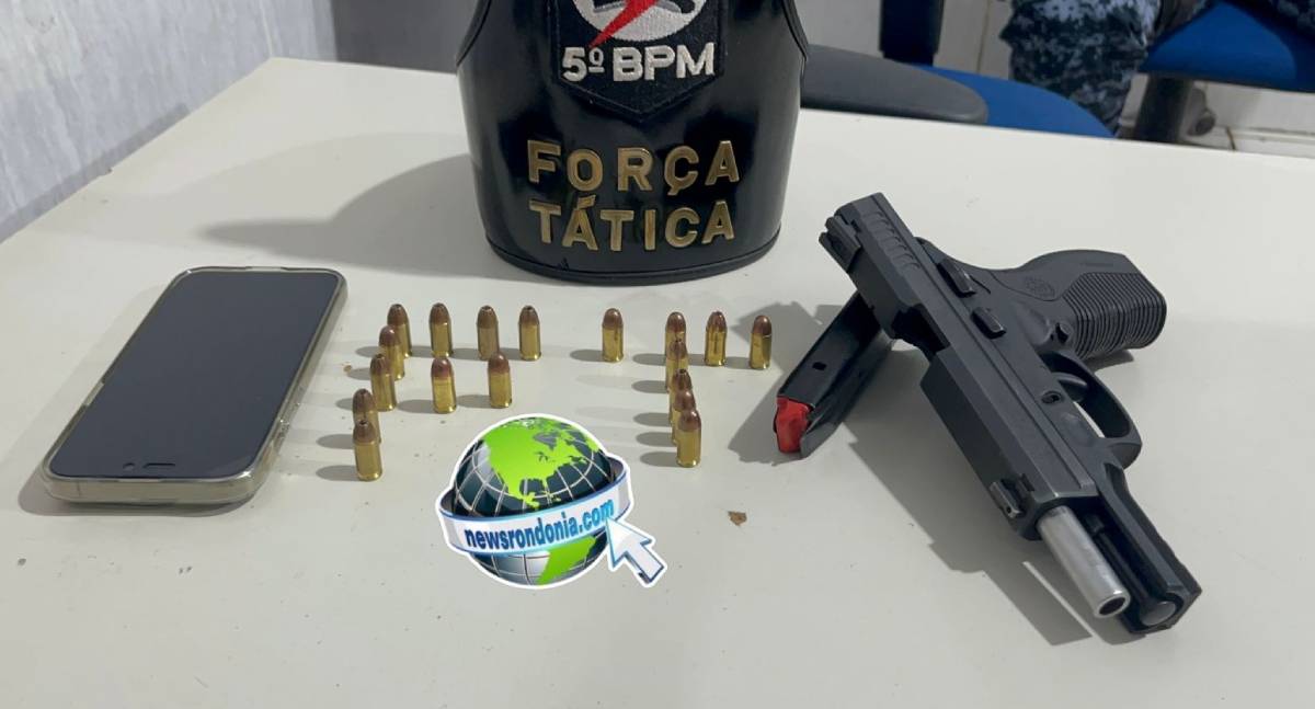 Homem é flagrado com pistola no bairro Três Marias