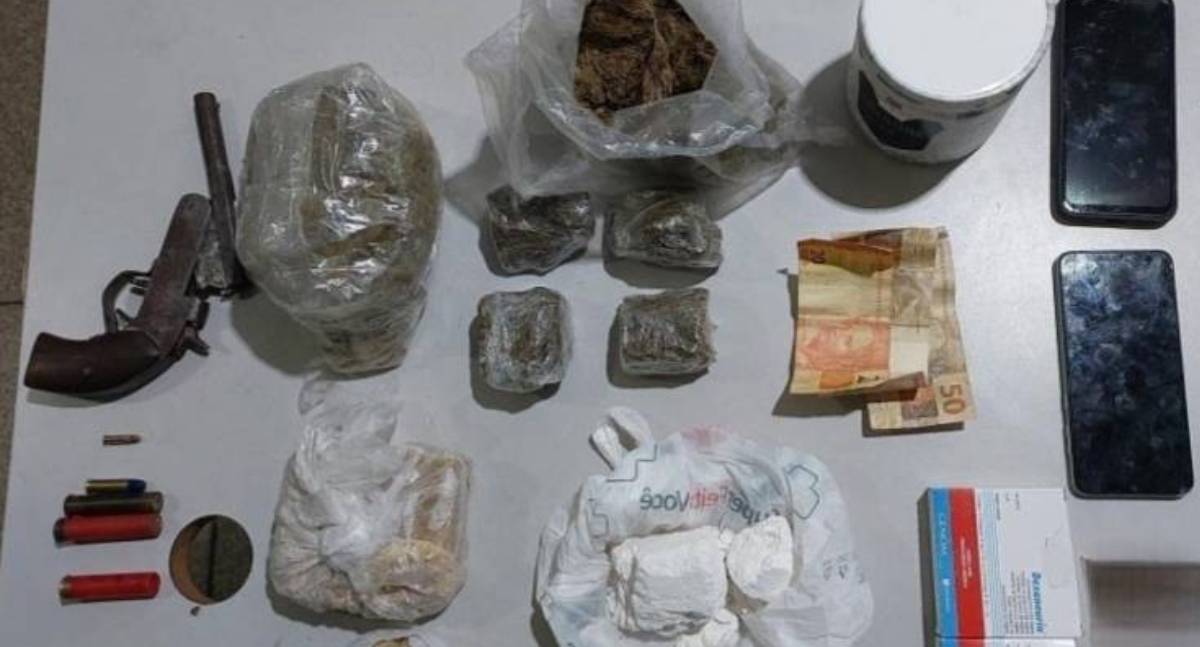 Homem tenta fugir com sacola de drogas em distrito a 90 km de Vilhena