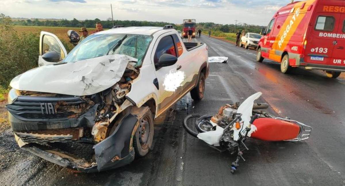 Idoso morre em acidente de moto na BR-435