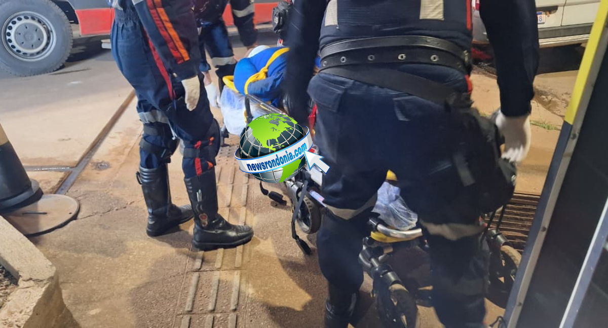 Idoso sofre acidente em colisão entre motocicletas na Zona Leste de Porto Velho
