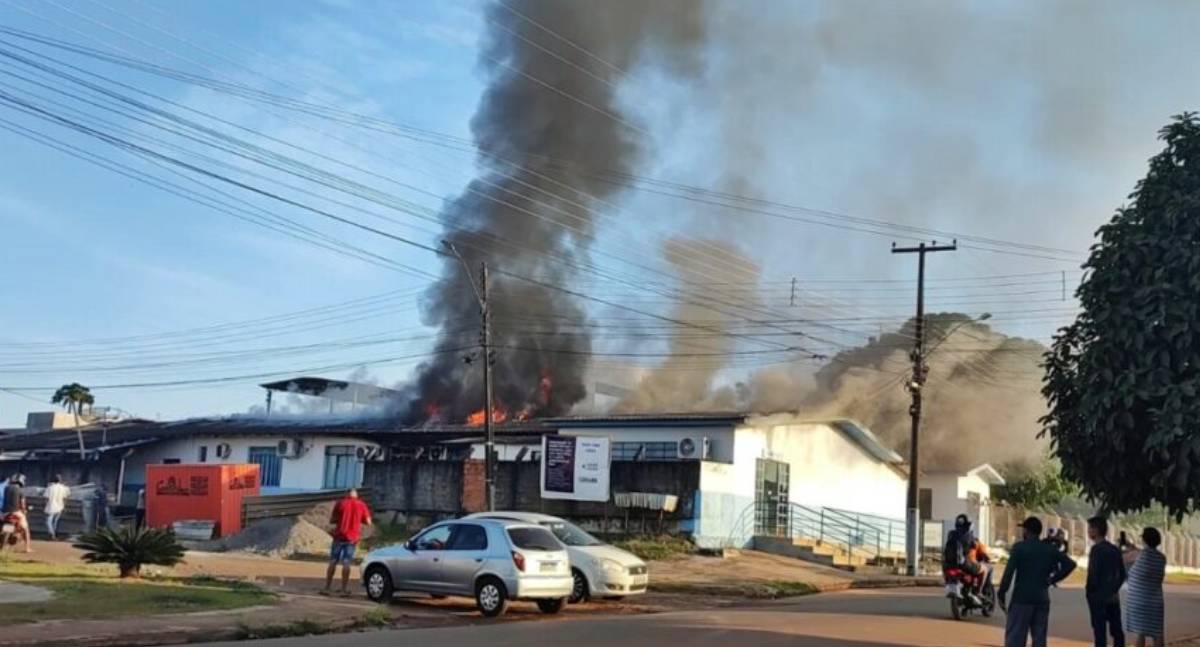 Incêndio atinge sede do SAAE em Cacoal e compromete serviços