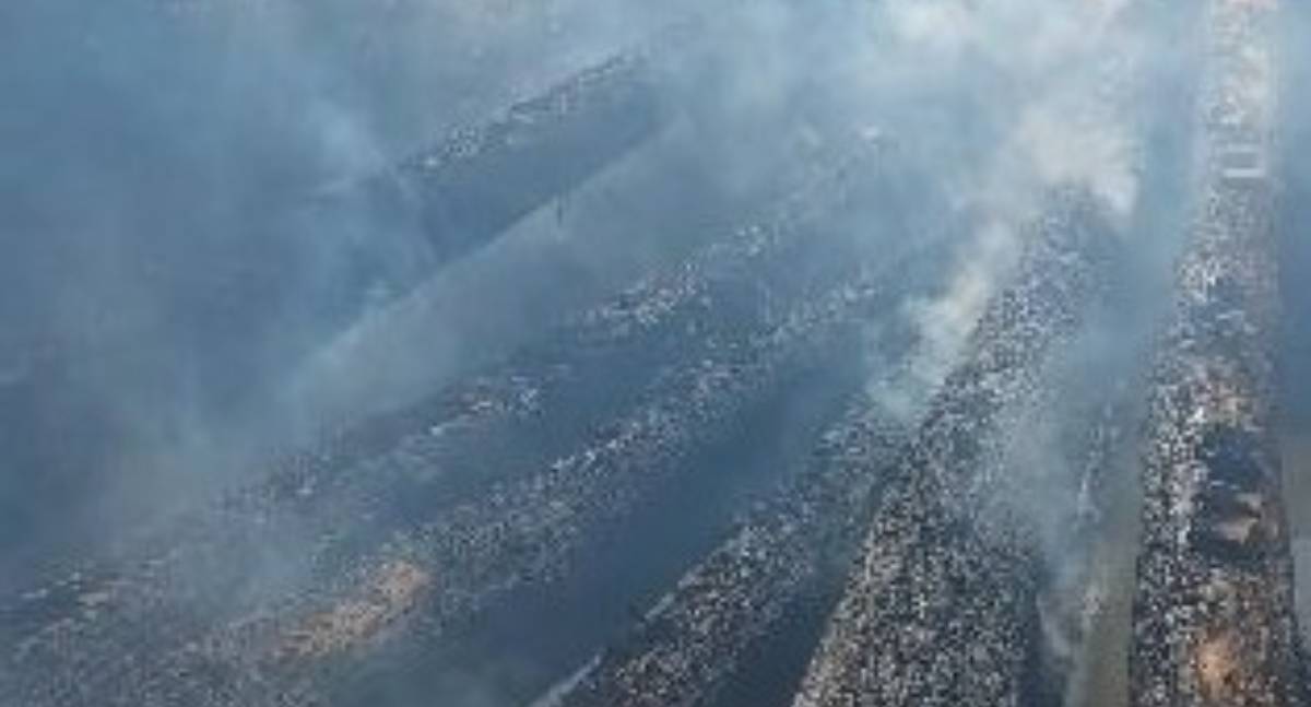 Incêndio criminoso destrói ponte na zona rural de Theobroma