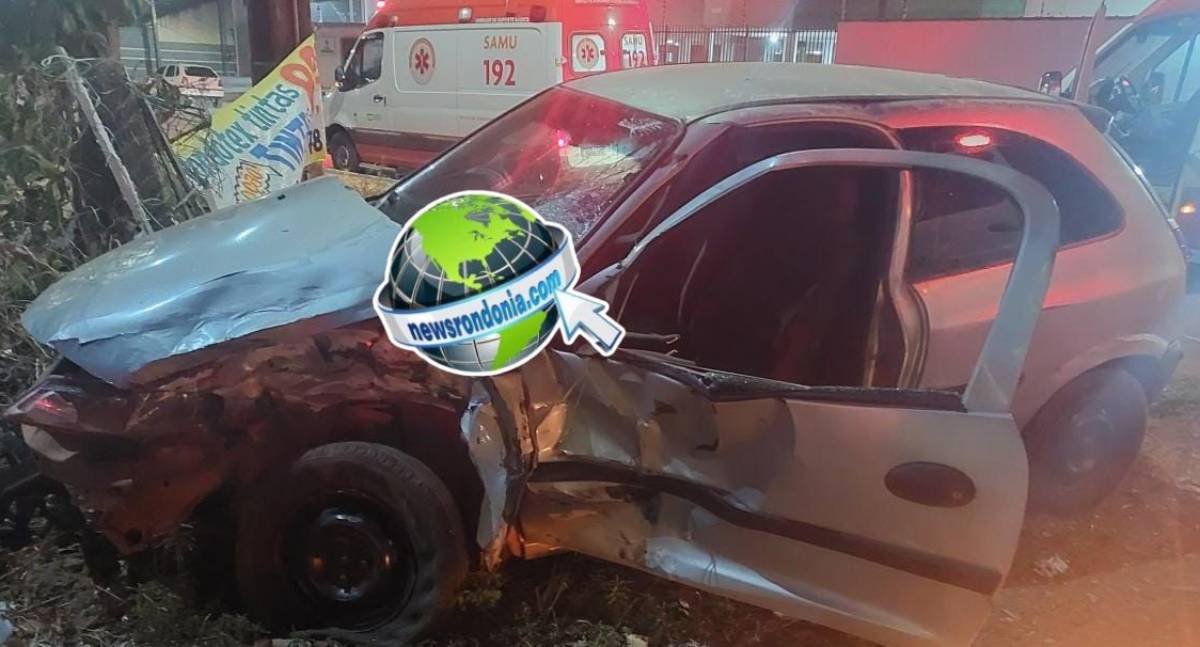 Jovem é preso depois de furar sinal vermelho e causar acidente com ambulância do Samu
