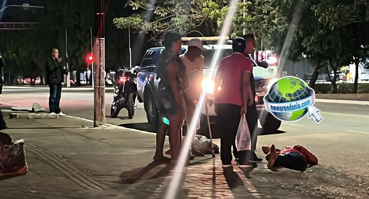 Morador de rua é agredido com pauladas na cabeça