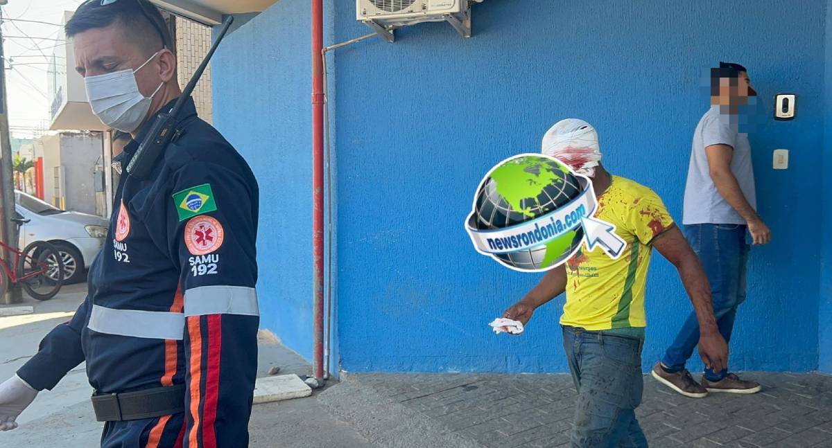 Morador de rua é esfaqueado no rosto durante briga no centro