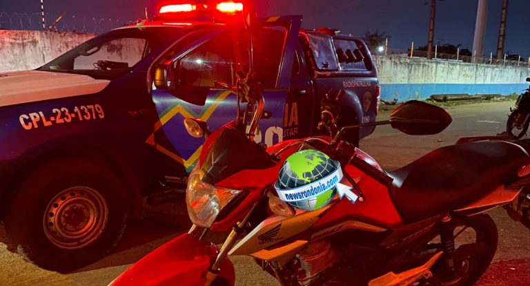 Moto app é assaltado em Porto Velho e PM recupera motocicleta rapidamente