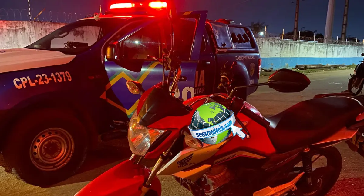 Moto app é assaltado em Porto Velho e PM recupera motocicleta rapidamente