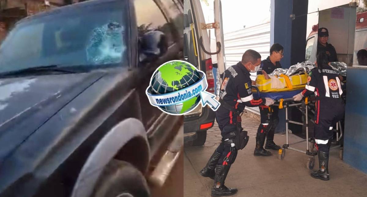 Motociclista é socorrido em estado grave após acidente com caminhonete