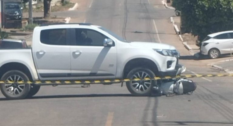 Motociclista se fere em acidente de trânsito em Jaru
