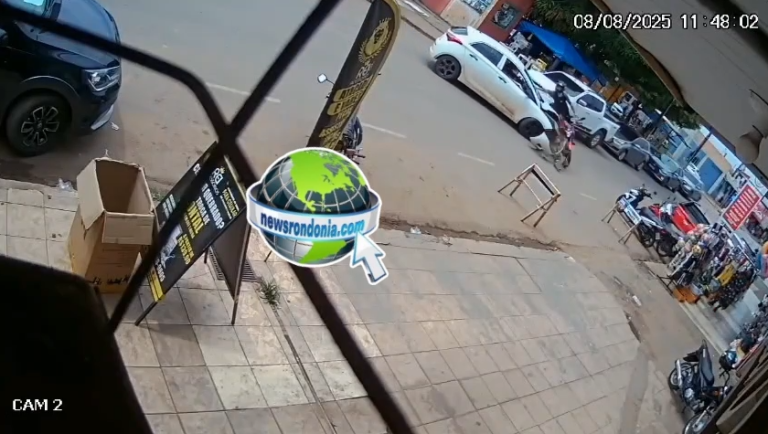 VÍDEO: Motociclista “voa” após batida de frente com carro na zona leste