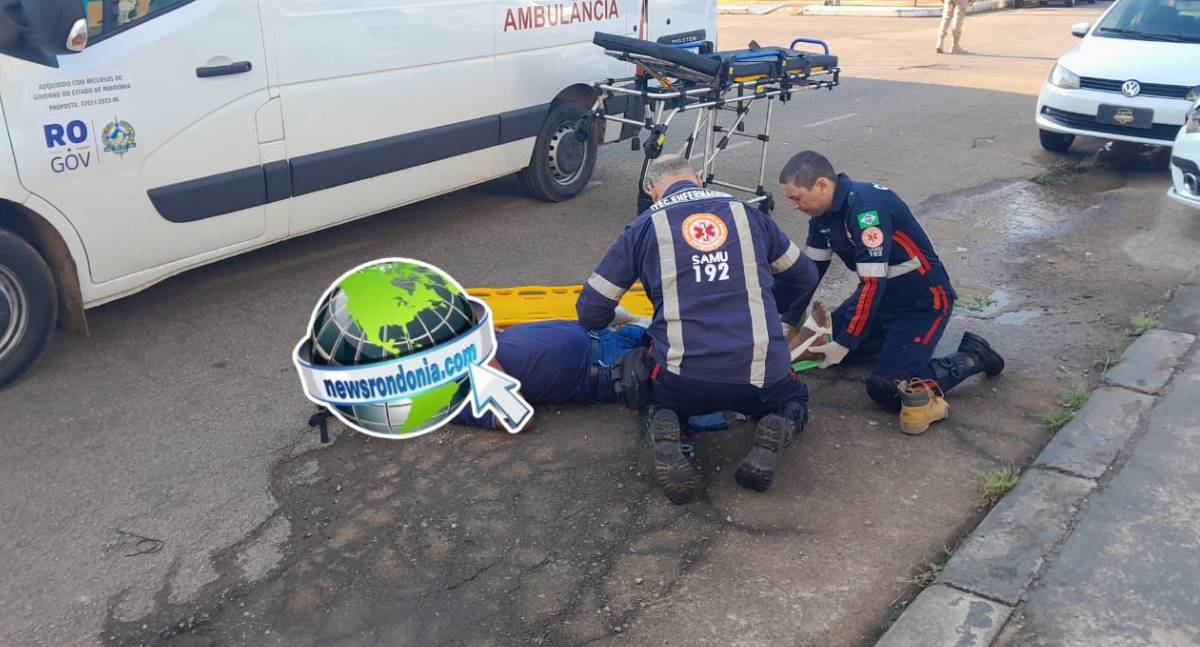 Motorista de Peugeot foge depois de causar grave acidente com motociclista no centro