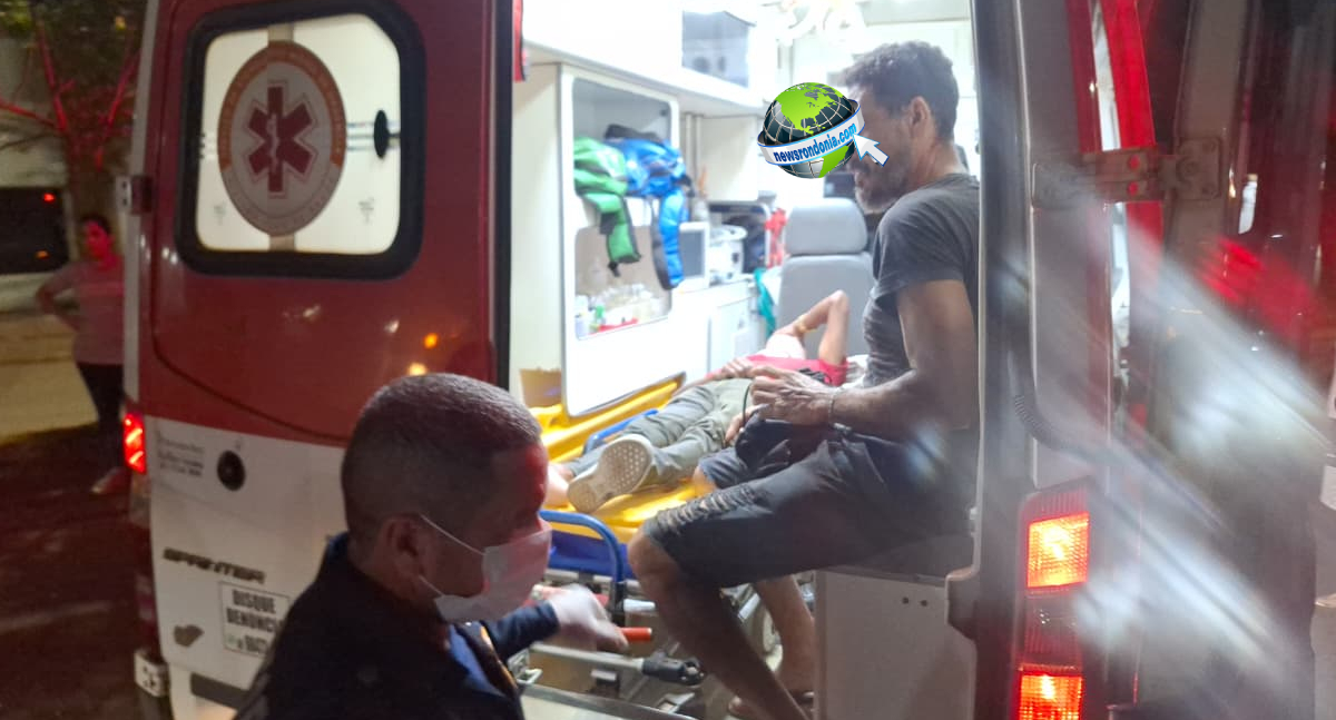 Mototáxi e ciclista ficam feridos em colisão frontal na Avenida Mamoré