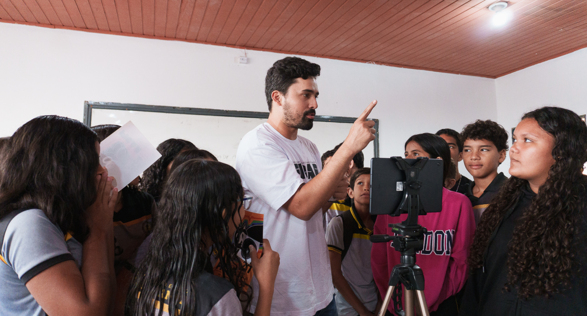Oficina de animação no FICAR transforma estudantes da rede pública de Porto Velho em protagonistas