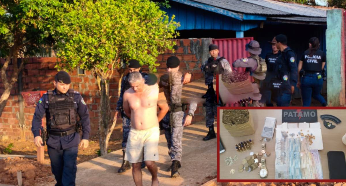 Operação policial em Nova Brasilândia prende suspeito de tráfico de drogas