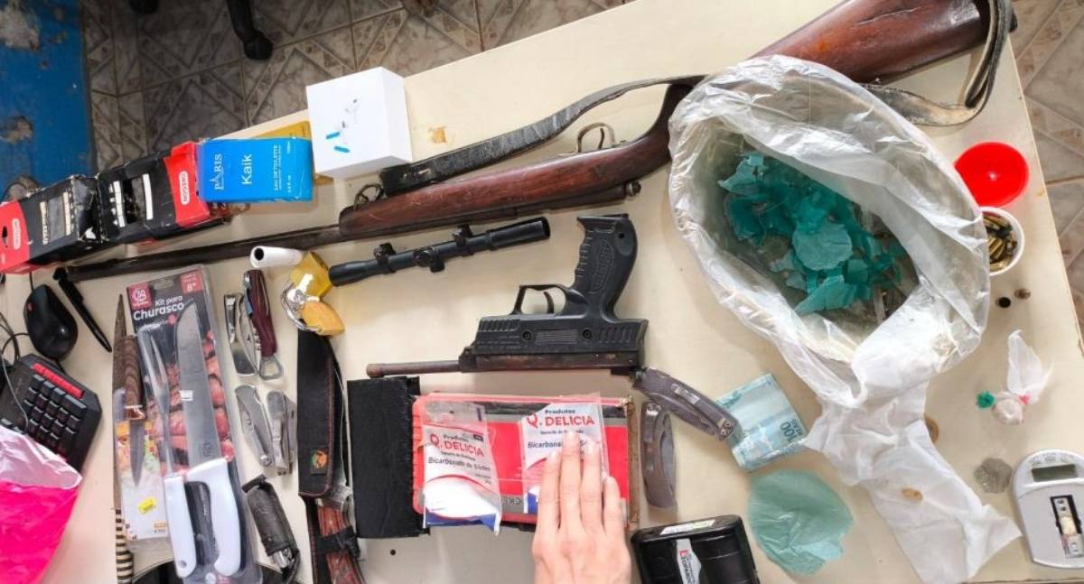 Operação policial em Rondônia apreende armas e drogas em Machadinho D’Oeste