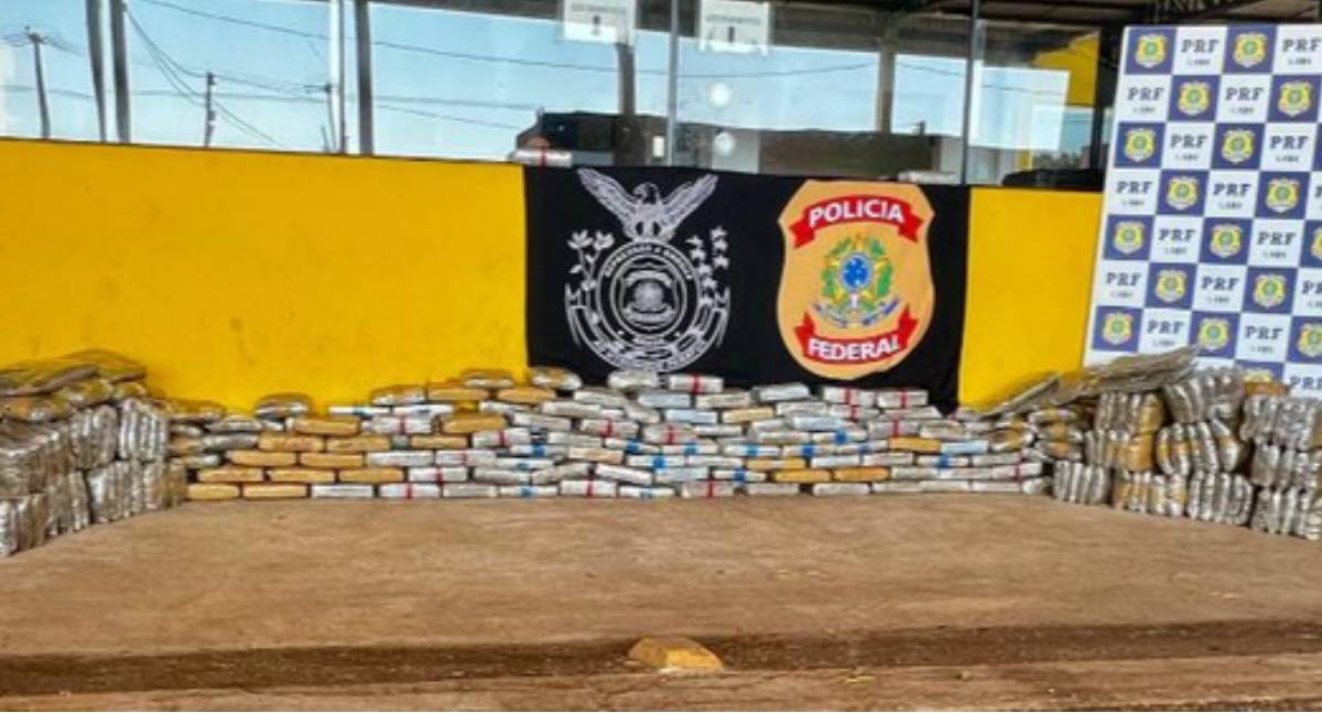 PF e PRF apreendem 350 kg maconha em Rondônia