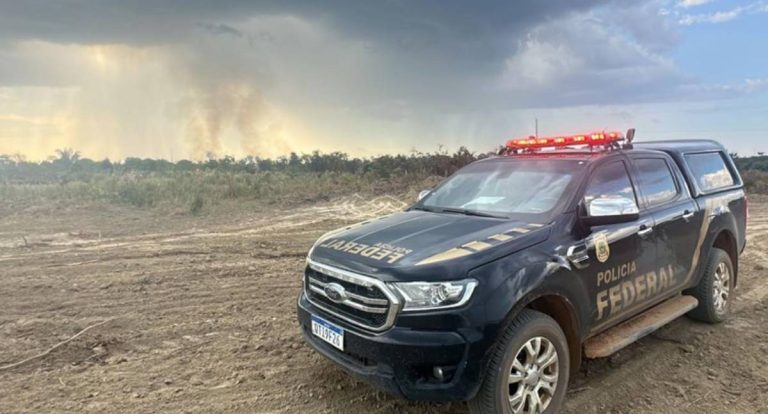 PF prende um indivíduo por queimada ilegal na floresta nacional de Jacundá