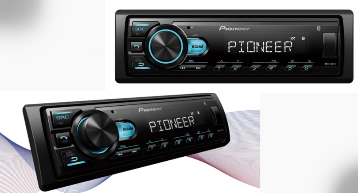 Pioneer lança MVH-145BR com Bluetooth 5.4 e entrada USB frontal
