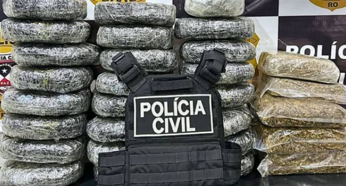 Polícia Civil apreende 30 quilos de maconha em São Miguel do Guaporé