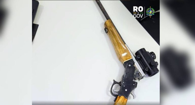 Polícia Civil apreende arma de fogo durante cumprimento de mandado de busca na zona rural de Ministro Andreazza