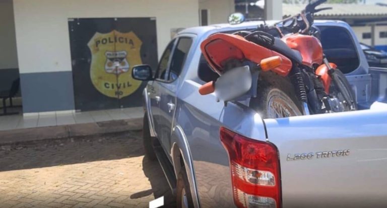 Polícia Civil apreende motocicleta roubada e prende condutor em flagrante em Nova Mutum