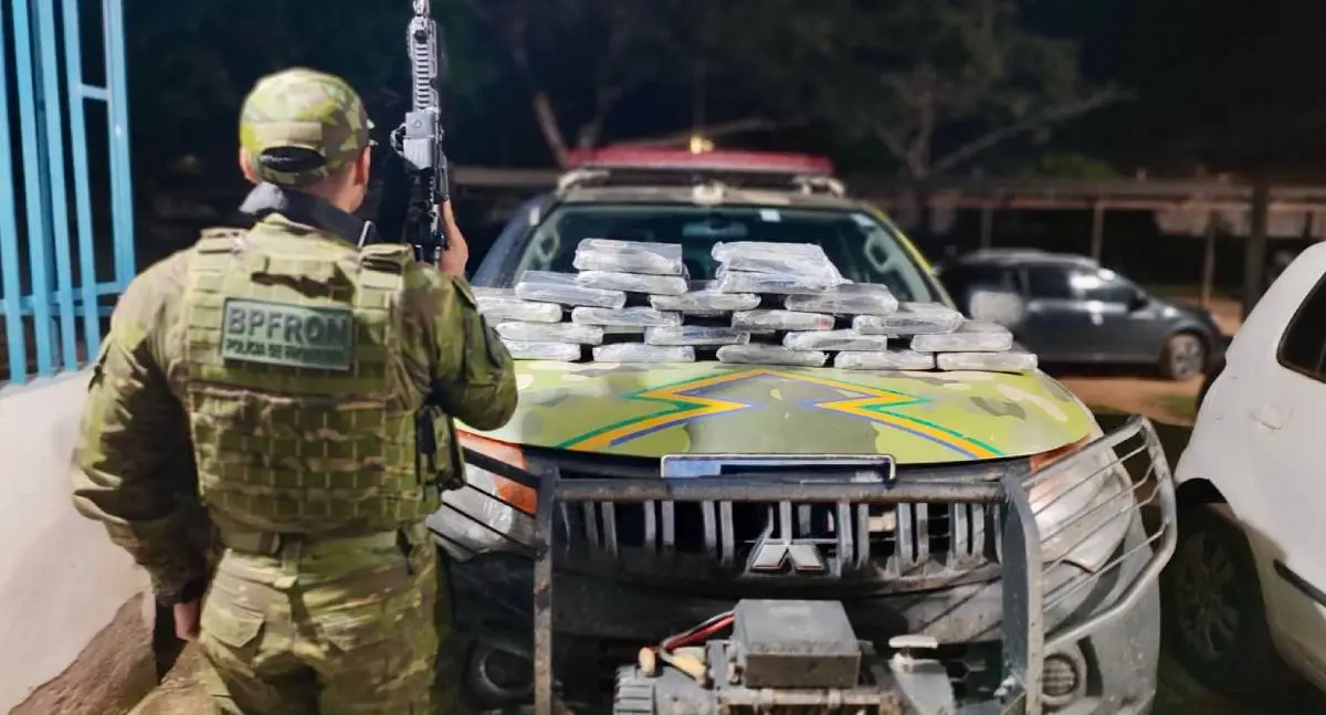 Polícia Militar apreende 21 kg de maconha tipo skunk na Fronteira