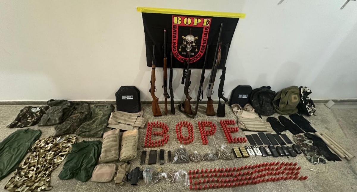 Polícia Militar de Rondônia apreende arsenal da Liga dos Camponeses Pobres