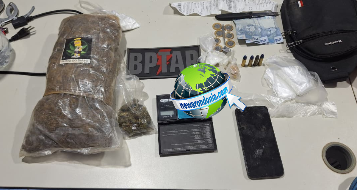 Polícia prende criminoso conhecido como “Mister Bean do CV” com drogas em Porto Velho