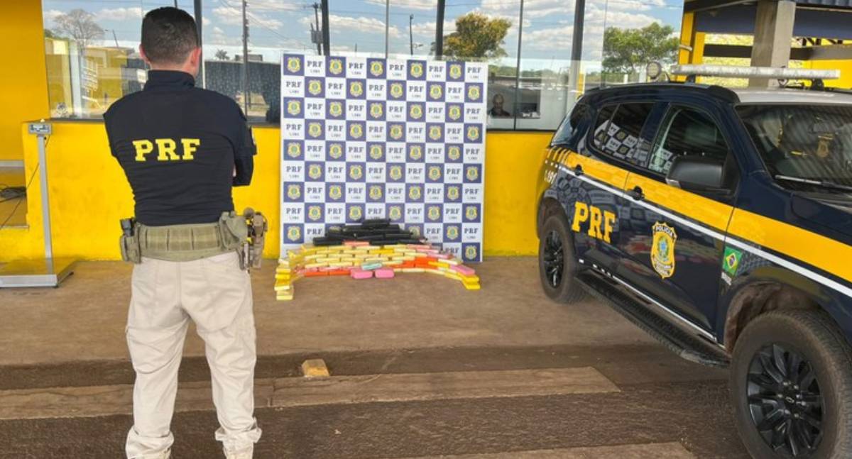 Polícia Rodoviária Federal em Rondônia apreende quase 75 kg de entorpecentes em Pimenta Bueno