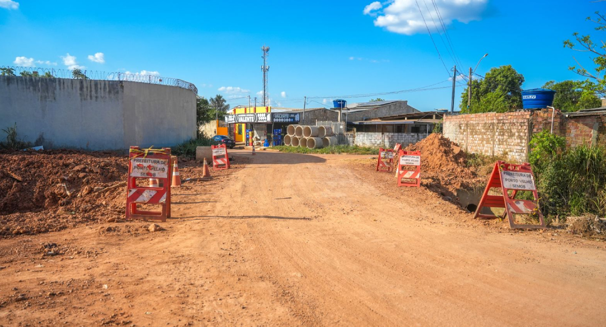 Prefeitura de Porto Velho intensifica obras de drenagem para enfrentar alagamentos históricos