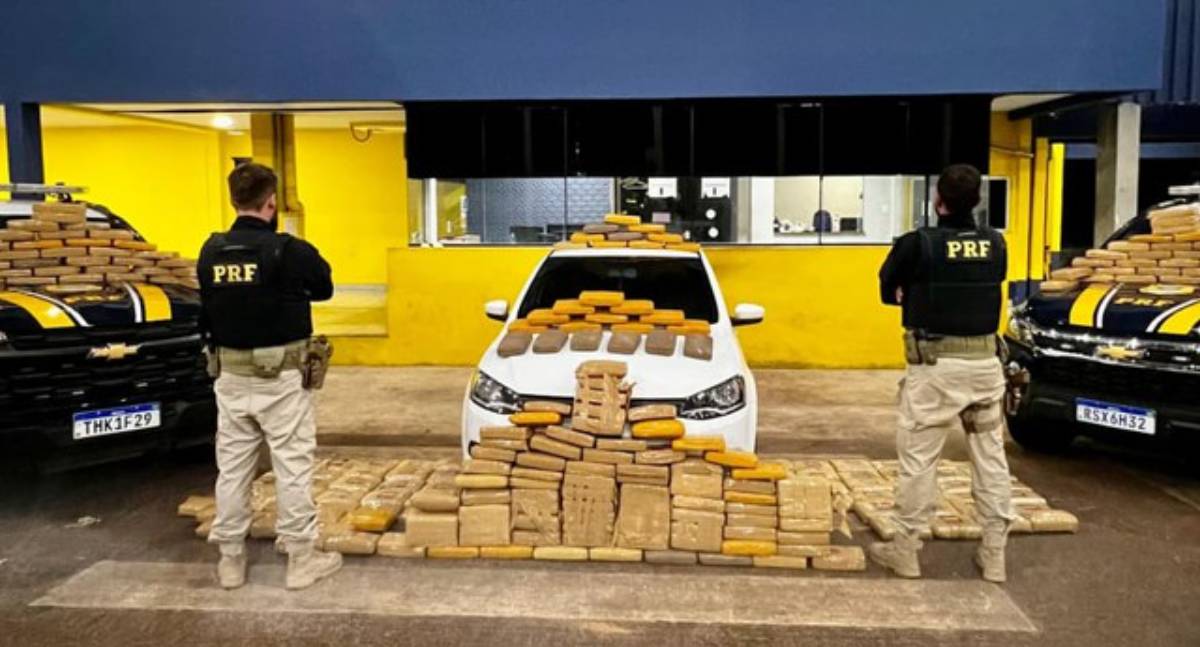 PRF em Rondônia apreende mais de 250 kg de entorpecentes