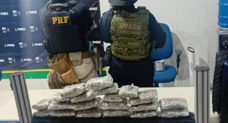 PRF em Rondônia e PMRO prendem uma mulher e um homem por tráfico de drogas na capital