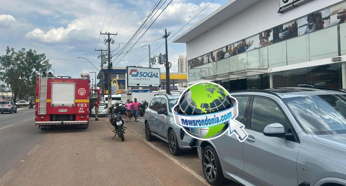 Princípio de incêndio mobiliza Corpo de Bombeiros em loja BMW de Porto Velho