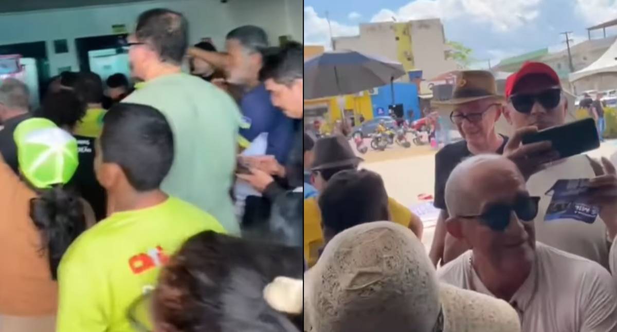Professores em greve protestam em prédio do governo em Porto Velho