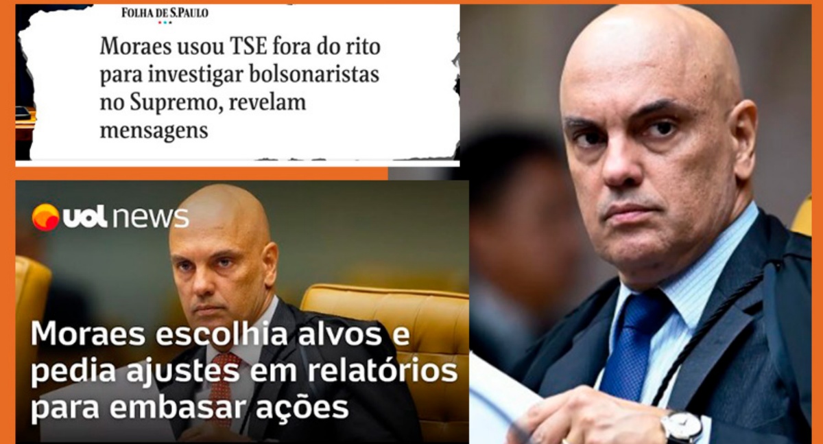 Reportagens da Folha denunciam ilegalidades que teriam sido praticadas por Alexandre de Moraes, entre 2022 e 2023