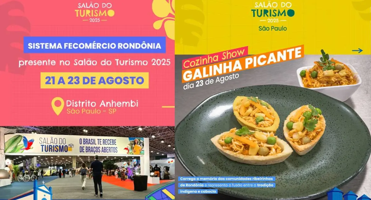 Senac Rondônia leva prato Galinha Picante para Salão Nacional do Turismo