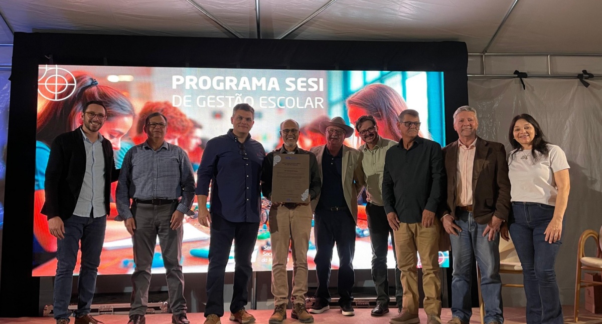 Solenidade marca entrega do certificado do PSGE para a unidade SESI de Vilhena