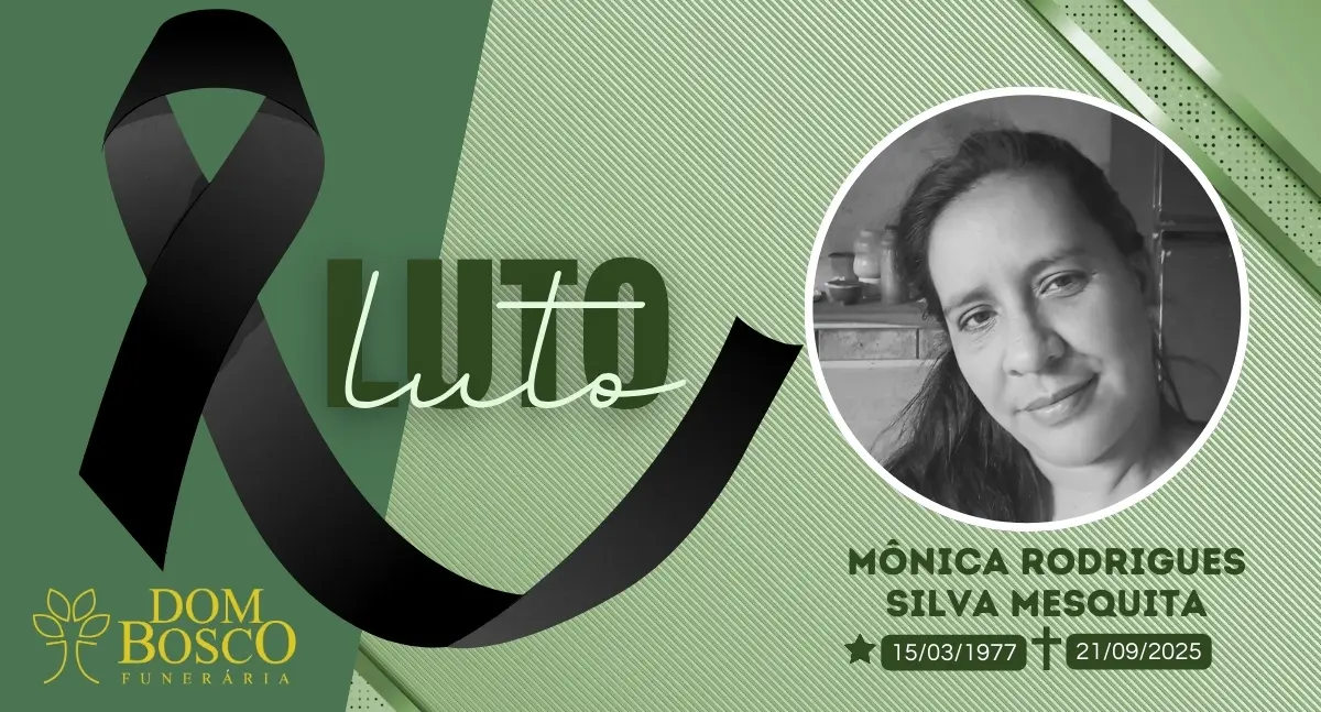 Nota de falecimento Mônica Rodrigues Silva Mesquita