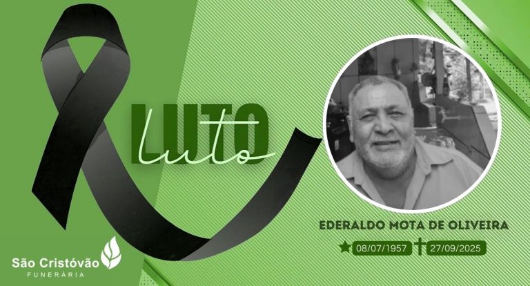 Nota de Pesar: Ederaldo Mota de Oliveira