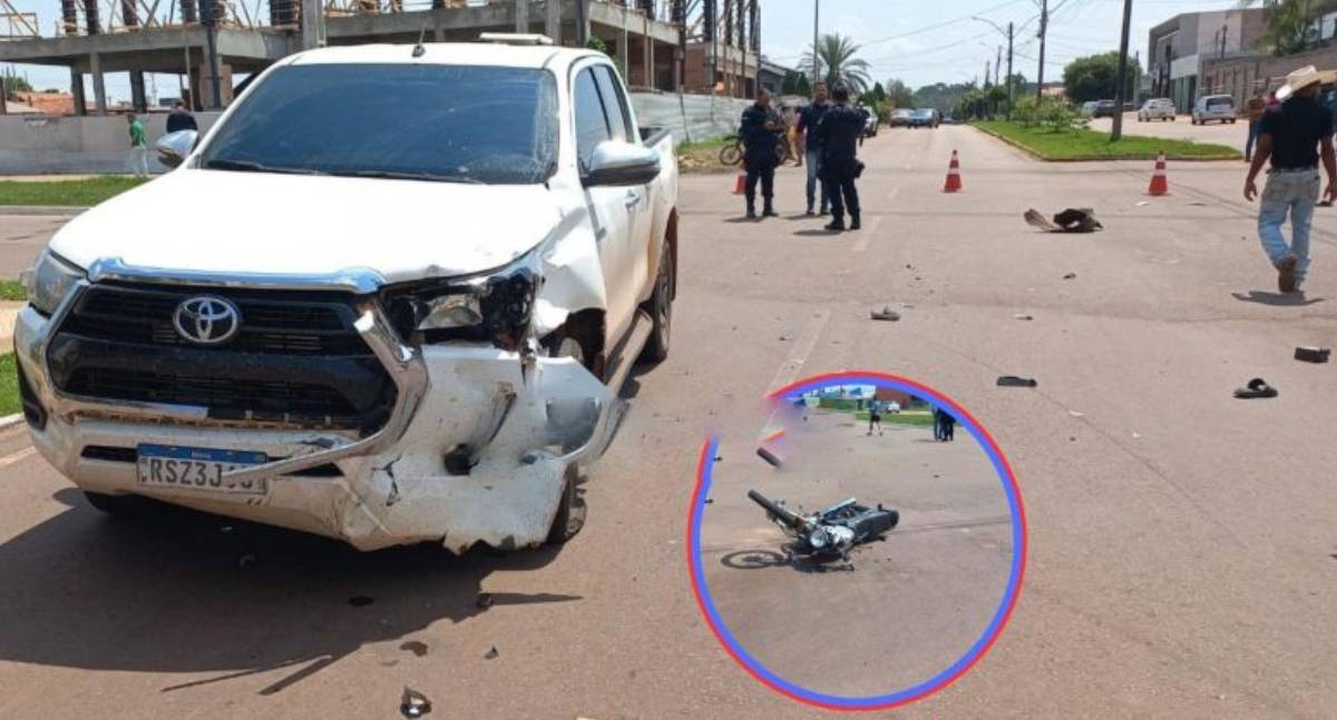 Acidente deixa motociclista gravemente ferido em RO