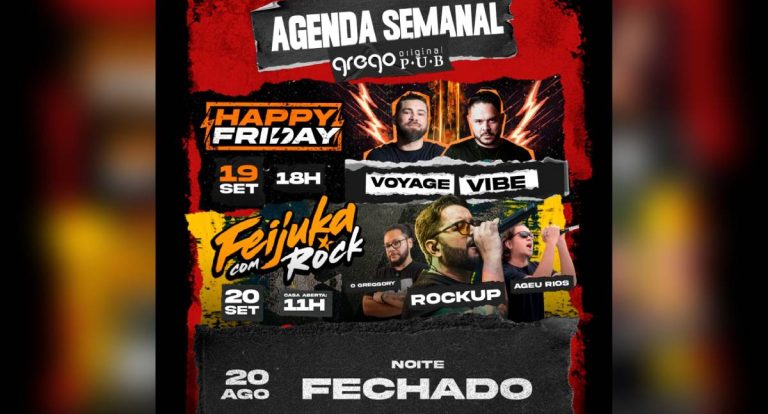 Agenda News: Fim de semana com rock e feijoada no Grego Original Pub