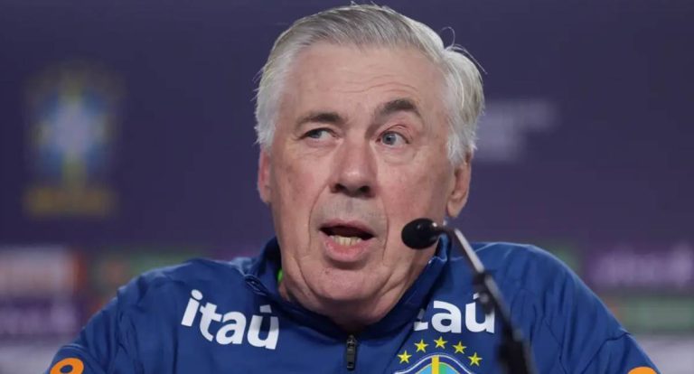 Ancelotti manterá time com quatro atacantes em jogo contra o Chile