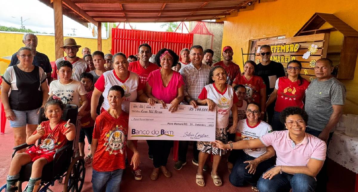 Apae de Nova Mamoré recebe R$ 200 mil de emenda de Sílvia Cristina