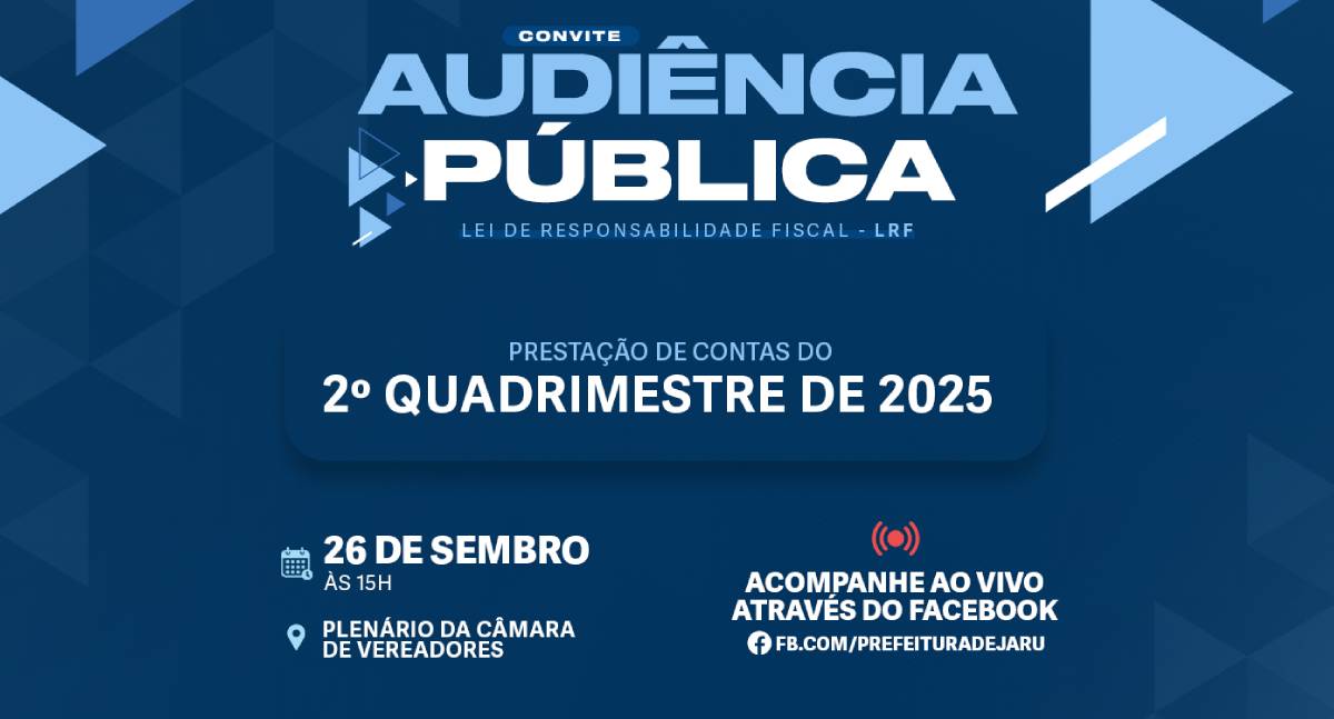 Audiência Pública para prestação de contas em Jaru
